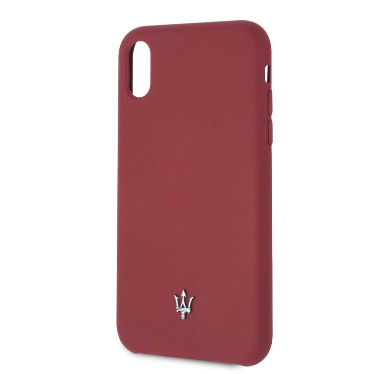 Maserati Silicone Hard Case for Apple iPhone Xr - Red