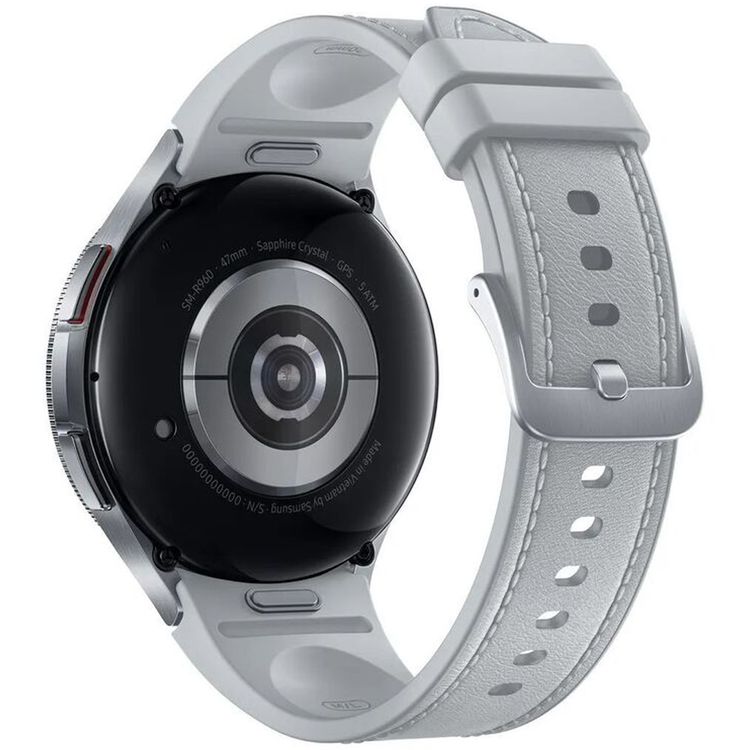 Samsung Galaxy Watch 6 Classic, 47mm Display, Fast Charge, NFC, Fall Detection &Emergency SOS Calling, Sleep Tracking, Personalized HR Zone - Silver
