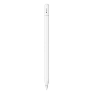  قلم أبل (USB-C)، ملحق مغناطيسي، اتصال بلوتوث وUSB-C، محمول - أبيض