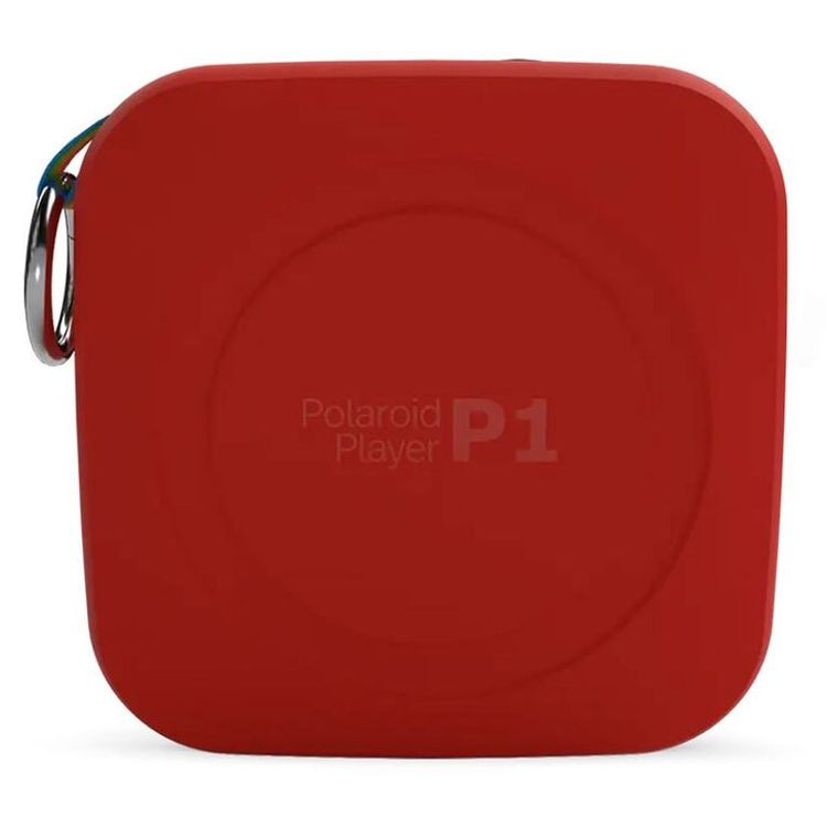 Polaroid P1 Music Player, Up to 10 hours of battery life, 3.5mm auxiliary port, IPX5 waterproof, 2 hours to full charge - Red