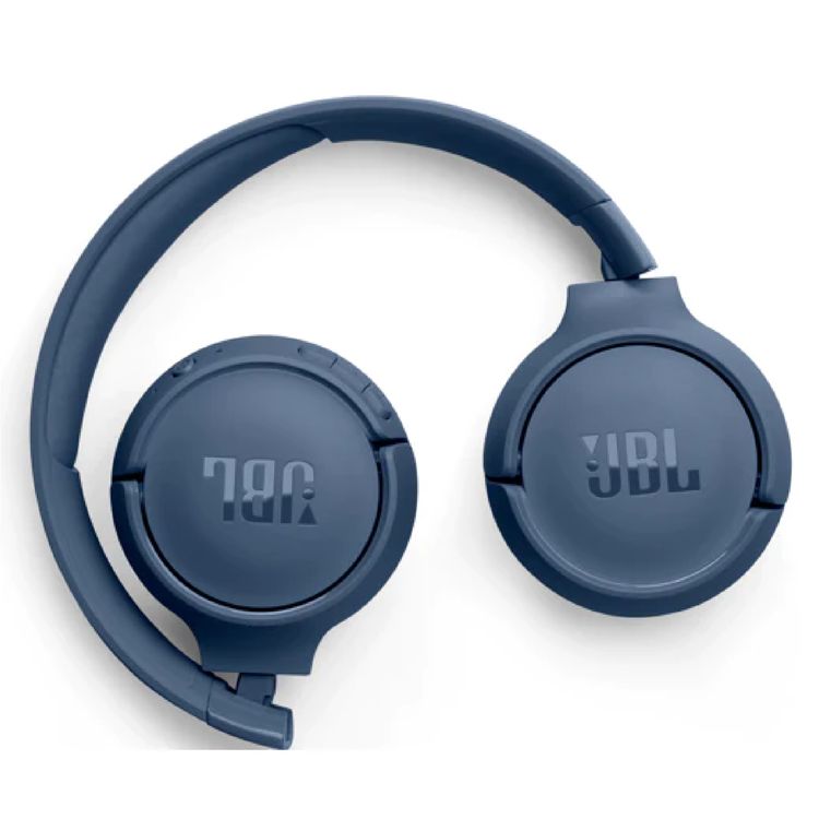 JBL Tune 520BT Wireless On-Ear Headphone with Multi-point Connections, Comfortable & Foldable Design, JBL Pure Bass Sound, Fast Charge, Voice Aware Technology - Blue