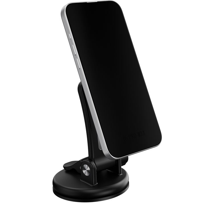 شاحن السيارة المغناطيسي باورولوجي إير ويف مع حامل للوحة القيادة وحامل لفتحة التهوية، بطاقة شحن للهاتف تبلغ 15 واط، وطاقة شحن للسماعات تبلغ 5 واط، شحن لاسلكي سريع Qi2، طول الكابل 1.2 متر، زاوية مشاهدة 360 درجة،