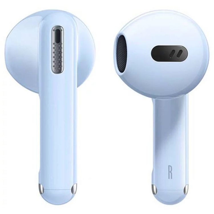 Baseus Bowie WX5 True Wireless Earphones, Active Noise Cancellation, Indicator Lights, Type-C Charging Interface, 1 Hour Charging Time, 6.5 Hours Playtime - Blue