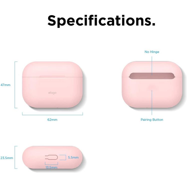 Elago Basic Slim Case for Apple Airpods Pro - Lovely Pink