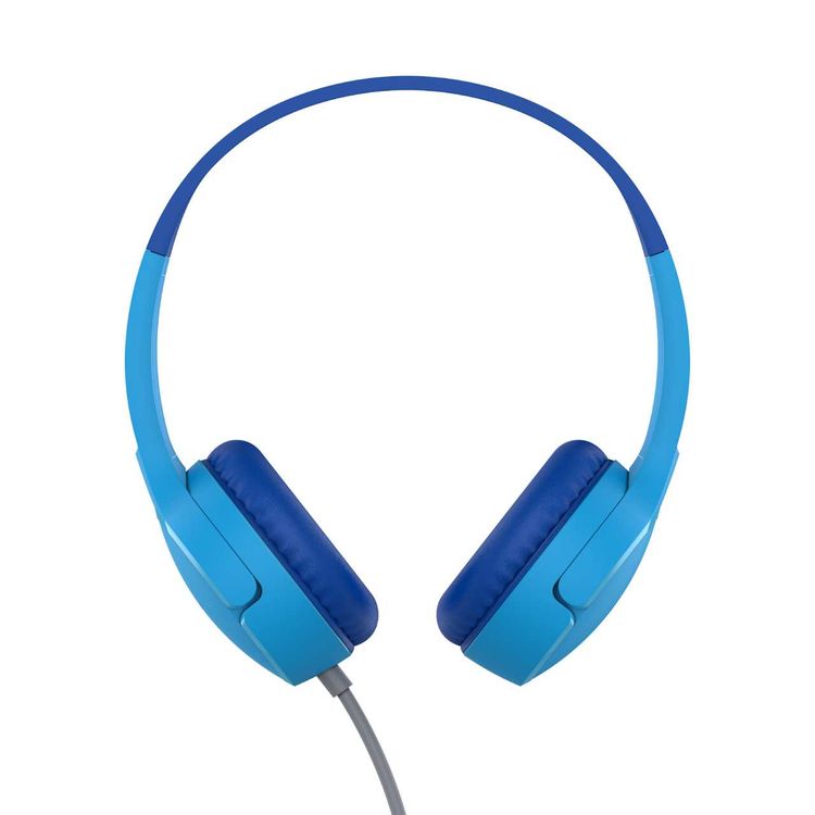 Belkin SoundForm Mini Wired On-Ear 3.5mm Cable with Microphone Headphones for Kids - Blue
