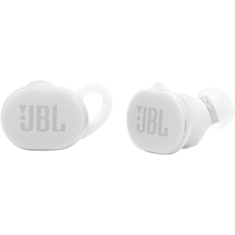 JBL Endurance Race 2 Earbuds with 4 Microphones, 48 Hours Battery Life, Waterproof & Dustproof, Active Noise Cancelling with Smart Ambient Technology, 6.8mm Driver Size, Bluetooth Version 5.3, USB-C Charging Port - White
