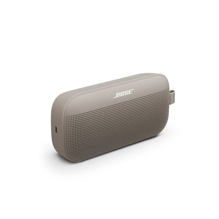 Bose Soundlink Flex II ( 2nd Gen) Bluetooth Speaker, Portable, Bluetooth 5.3, IP67, Google Fast Pair, Built-in Microphone for Calls - Sandstone