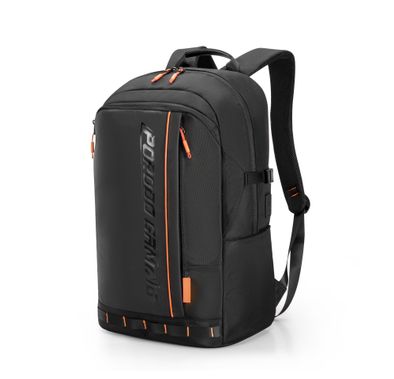 Porodo Gaming PU Laptop Backpack With USB-C Port and PS5 Compartment  - Black/Orange