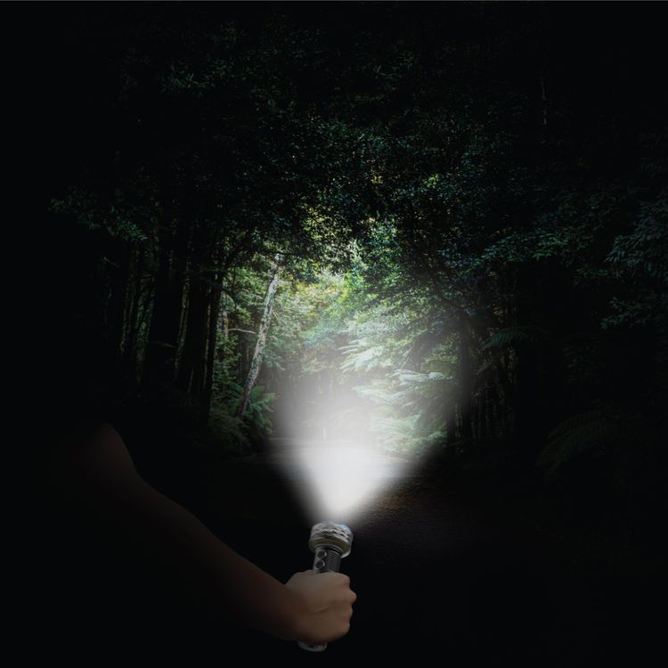 Powerology Lumos 4000mAh Work Light with Laser Pointer, 12 Hours Working Time, Dual Light Mode, IK07 Impact Resistance Level, IPX4 Water Resistance Level, Type-C Charging Port - Black