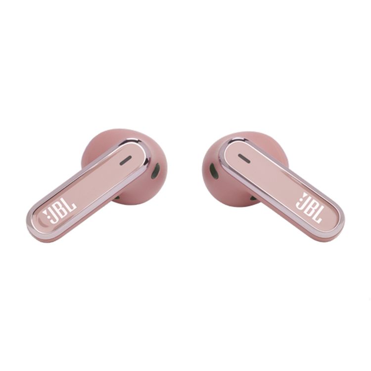 JBL Live Flex True Wireless Earbuds with Adaptive Noise Cancelling, Water & Dust Resistant, Touch Control, Built-in Microphone, Voice Assistant Integration, Multi-Point Connection, JBL Signature Sound - Rose