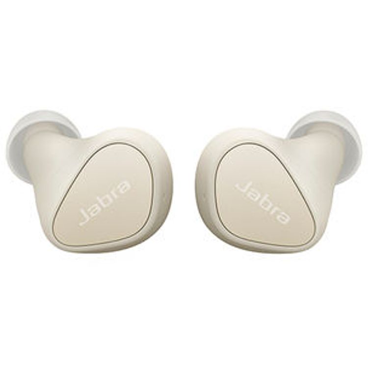 Jabra Elite 3 True Wireless Earbuds ELITE3-NBL Elite 3 offers unique noise isolation whilst providing on demand external noise pickup with HearThrough technology - Light Beige