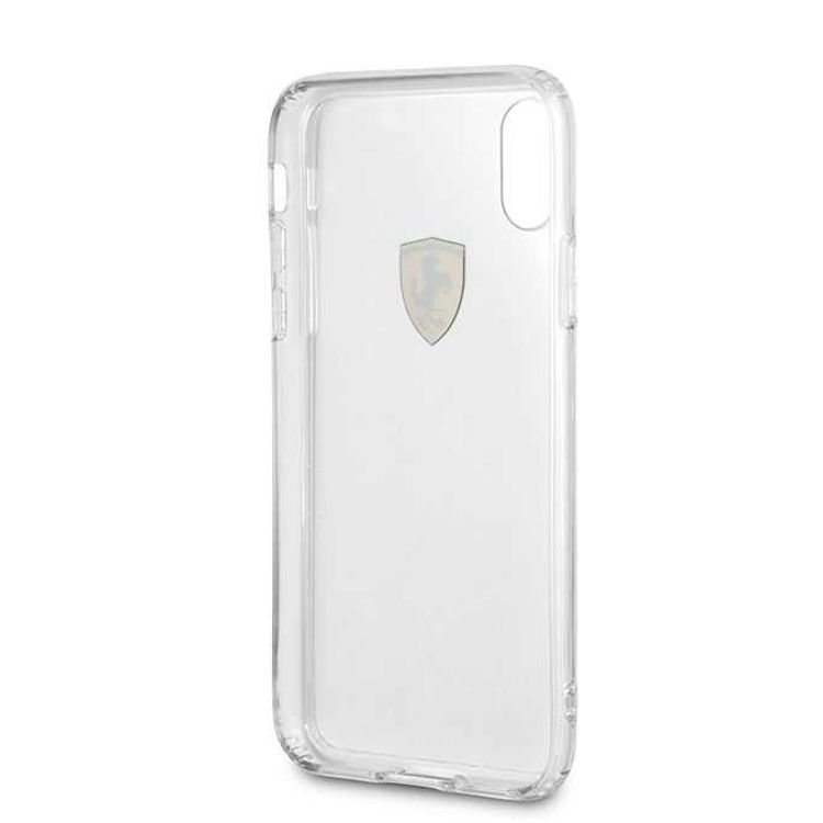 CG MOBILE Ferrari Shockproof Hard Phone Case Compatible for Apple iPhone Xr (6.1") Anti-Scratch Mobile Case Officially Licensed - Transparent