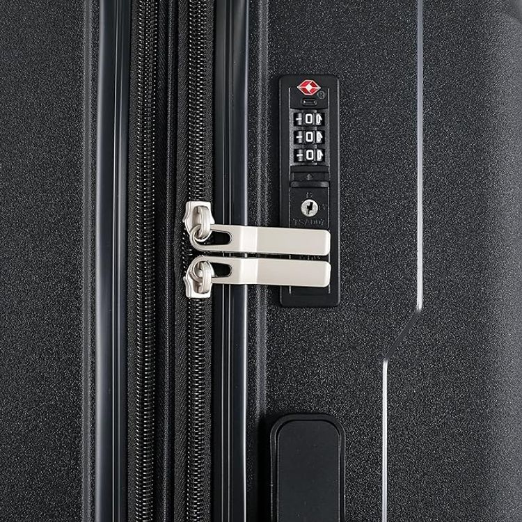 H.T Luggage Bag, Hard Case Polypropylene (PP) Material - Medium/Black
