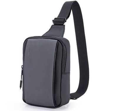 Porodo Lifestyle Cross Body Sling Bag Dual Design - Black...
