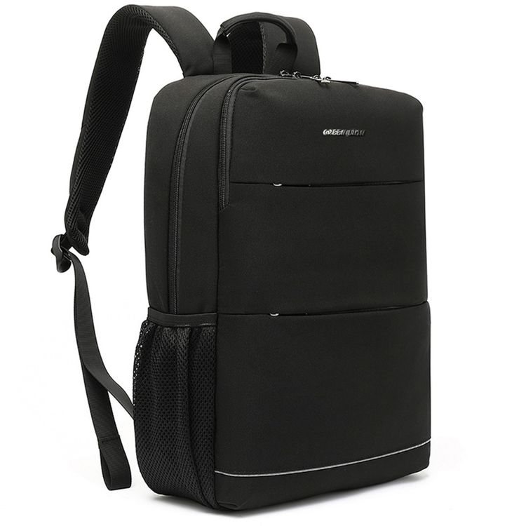 Green Lion Rivington Backpack with Pocket Organizer, Splash Proof, Dedicated iPad Pocket, Dual Side Mesh Pockets, Durable Zipper,  Fits up to 15.6" devices - Black