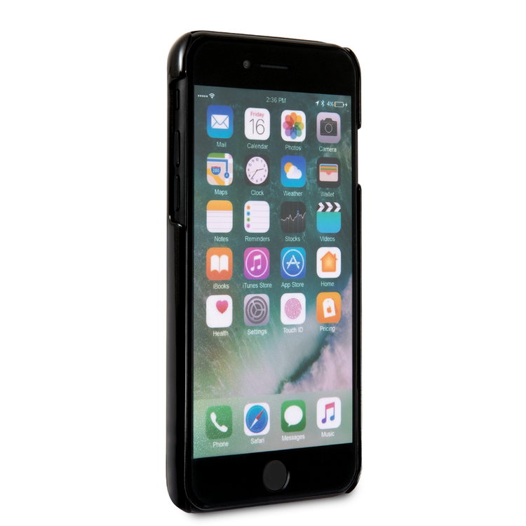 CG MOBILE Ferrari Heritage 488 Genuine Leather Hard Phone Case Compatible for iPhone 7 / 8 | Shock & Scratch Resistant Mobile Case Officially Licensed - Black