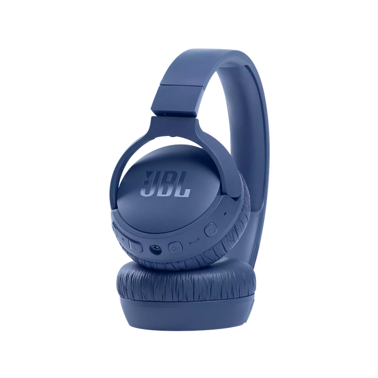 JBL T660 Over-Ear Wireless Bluetooth Headphone wit Noise-Cancelling, Pure Bass, 44-hours Battery Life with ANC on, Hands-free Calls,  Foldable Design - Blue