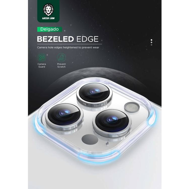 Green Lion Delgado PC Case for iPhone 15 Pro, High-Quality PC Material, Anti-Scratch & Drop-Resistant, Slim Design, Anti-Fingerprint, HD Clarity, Anti-Yellowing, Precise Cutouts - Clear