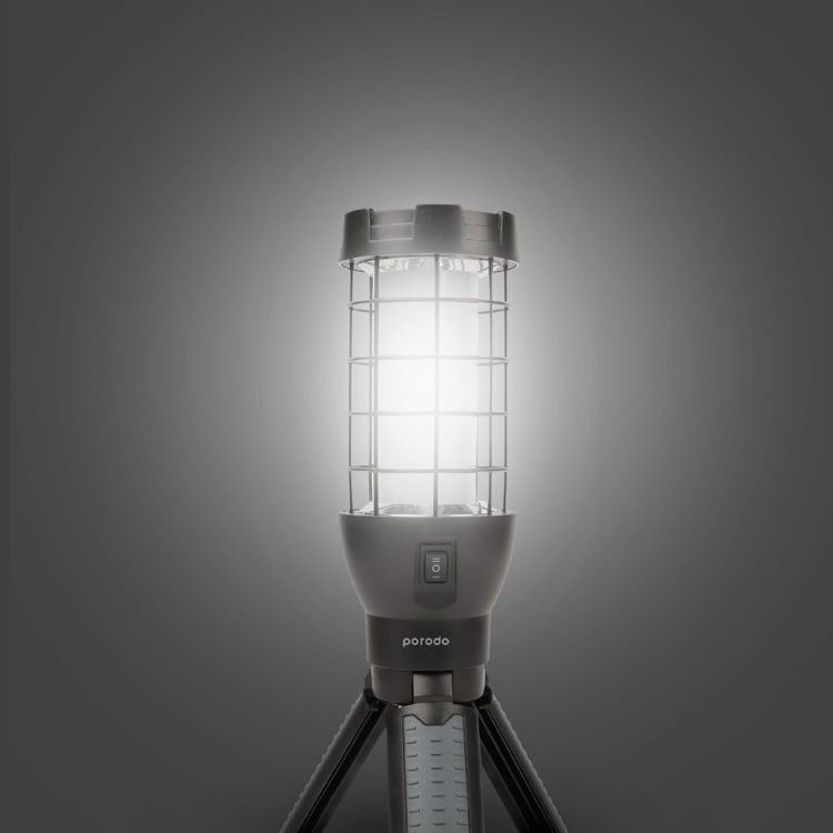 Lifestyle By Porodo Outdoor Tripod Lamp - Black