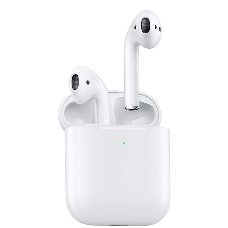 Apple Airpods 2 with Charging Case, ‎Plastic Material, Touch Control Method, ‎Bluetooth  Versions 5.0, Up to 24 Hours Battery Life - White