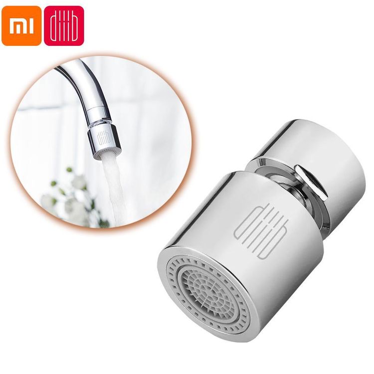 Diiib Faucet Aerator with 0.05-0.8MPa Water Pressure, Dual Mode, Water Saving, 360° Swivel, Splash-Proof - Silver