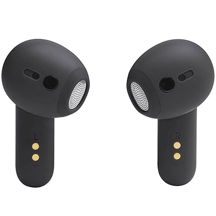 JBL Live Flex True Wireless Earbuds with Adaptive Noise Cancelling, Water & Dust Resistant, Touch Control, Built-in Microphone, Voice Assistant Integration, Multi-Point Connection, JBL Signature Sound - Black