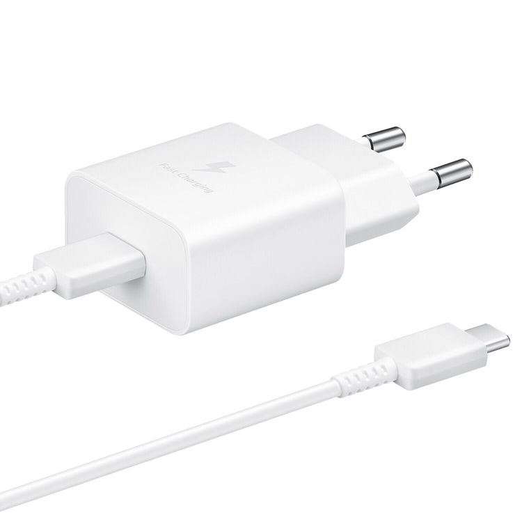 Samsung 15W Travel Adapter with USB-C to USB- C Cable  - White