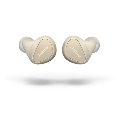 Jabra Elite 5 True Wireless Earbuds, Hybrid Active Noise Cancellation (ANC), Up to 28 Hours Battery Life, Up to 10 m Operating Range, Up to 180 Minutes Charging Time, 6-Mic Call Technology - Gold Beige