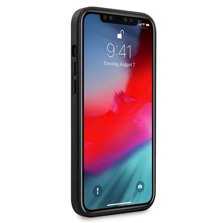 iPhone 12 / 12 Pro Leather Case CG Mobile BMW BMHCP12MSLLBK Leather Case - Balck