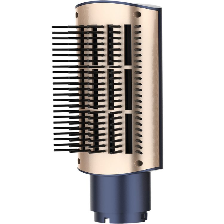 Porodo 5-in-1 Hot Air Brush Styling Set with Straightening & Curling Tools, 1000W Rated Power, 360° Swivel Cord, Adjustable Temperature Control, 3 Noise Levels, Powerful Motor - Blue / Gold