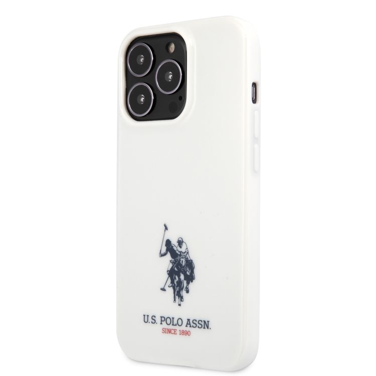 CG MOBILE U.S. Polo Assn. Full TPU Mini Horses Logo USPA Compatible for iPhone 13 Pro Max (6.7") Drop Resistant, Easy Access to All Ports, Anti-Scratch