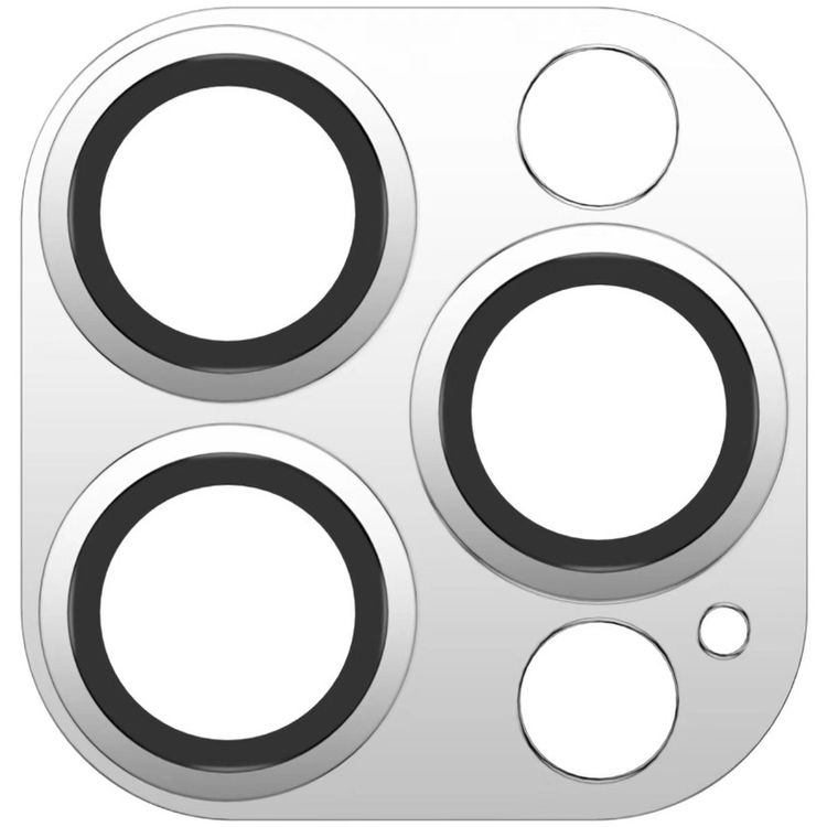 واقي ألومنيوم لعدسة الكاميرا الخضراء - فضة