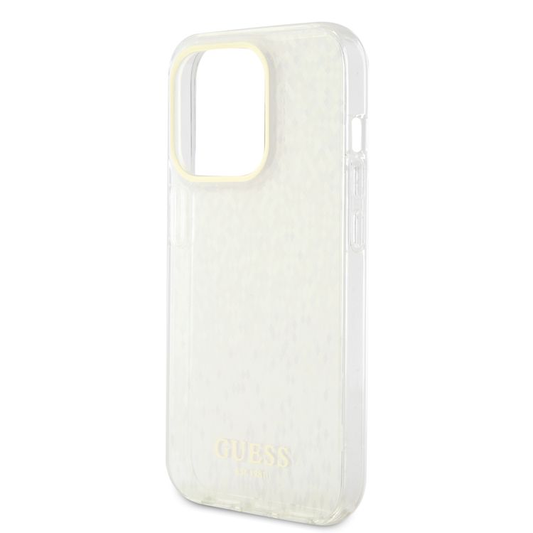 Guess IML Case with Faceted Mirror Disco Pattern - Gold - iPhone 15 Pro