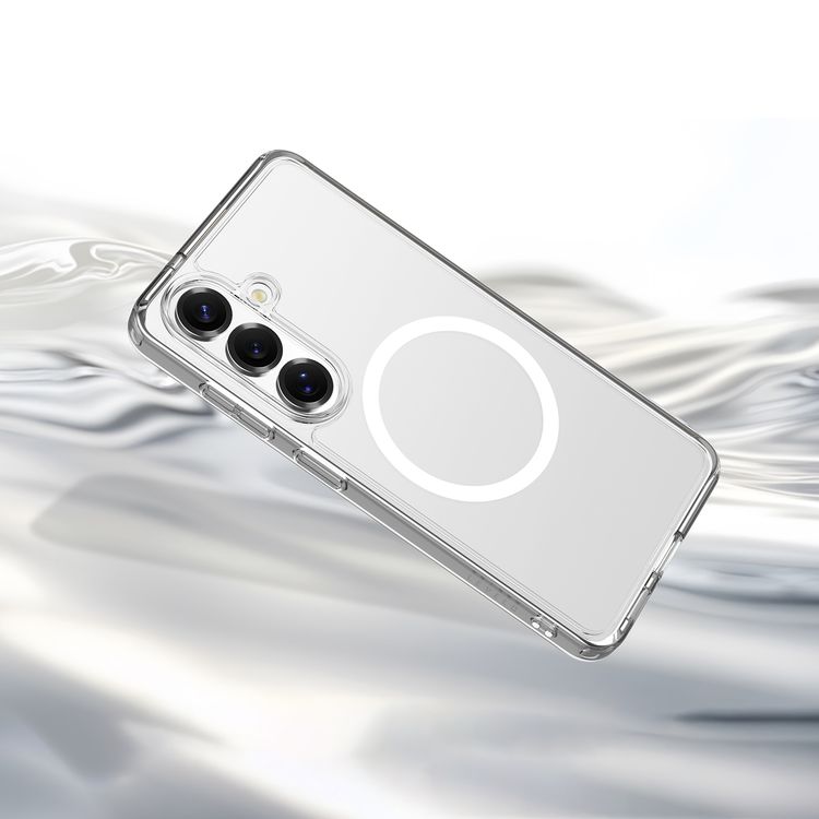 Levelo Clara MagSafe Clear Case for Samsung S26 Plus, Raised Camera Edges, Scratch Resistance, Precision Fit, Shock-Resistant Bumper - Clear