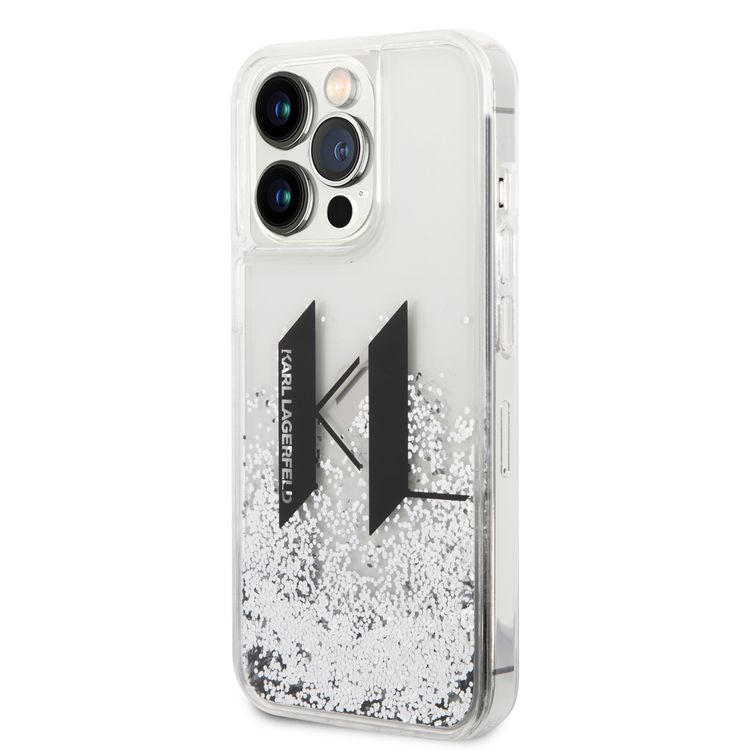 Karl Lagerfeld Liquid Glitter Case Big KL Logo