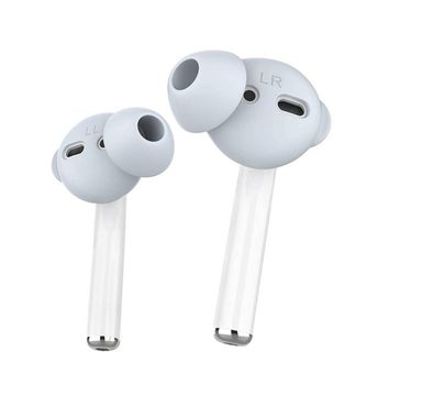 AhaStyle Silicone Cover for Airpods ( 3 Large Pairs ) - Light Blue