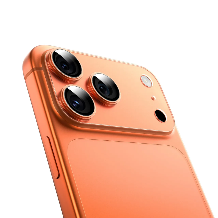 Green Lion Kanzen Camera Lens for iPhone 17 Pro, 9H Hardness, Easy to Apply, Anti Fingerprint, Bubble Free, Full Coverage, Ultra Clear Shooting, Impact Resistant, Ultra-Thin Base - Orange