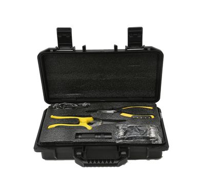 Green Lion Survival X9 Outdoor Tool Kit with Multi-Tool Knife, Foldable Shovel, Easy to Carry, Camping Friendly, 3 Flashlight Modes - Black