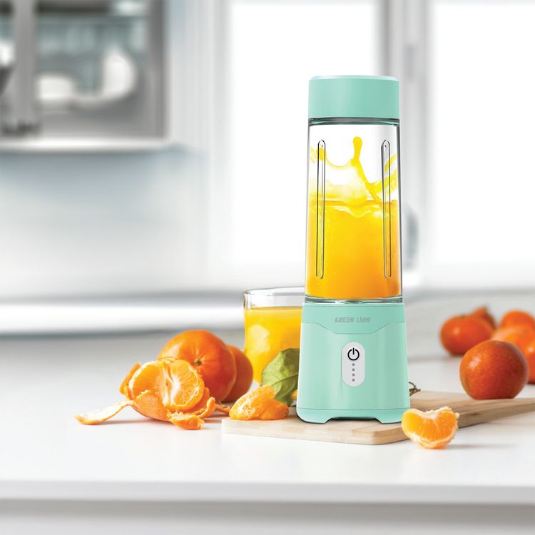 Green Lion Summer Mate Portable Blender,  350mL/500mL Capacity, 3-5 Hours Charging Time, 18000rpm Motor Speed, 30s Single Blending Time, Type-C Charging Port - Green