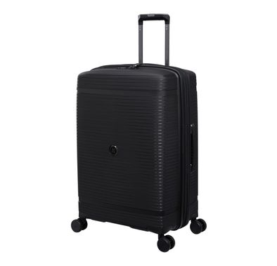 it luggage Unanimous Luggage Large, Unisex Polypropylene Material Hard Case Luggage, 8x360 degree Spinner Wheels, Expandable Trolley Bag, TSA Type lock, Lightweight Suitcase - Black