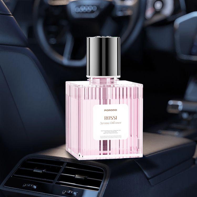 Porodo Rossi Aroma Diffuser with 500mL Tank Capacity, 5 Spray Modes, Fragrance Intensity Levels, Strong Fragrance Mode, USB-C Charging Interface, -10°C to -60°C Operating Temperature, 1.5 W Rated Power, Continuous Mode, Light Fragrance Mode - Pink