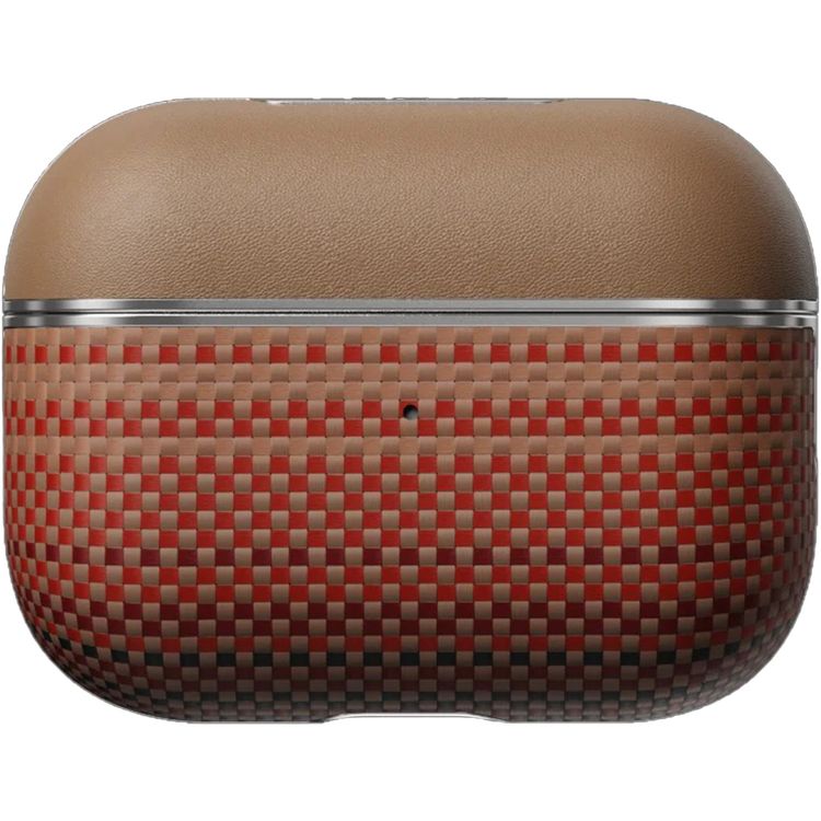 Pitaka Aramid Fiber Magnetic Case for AirPods PRO 1&2 with Magnetic Attachment, MagSafe Compatible, Ultra-Slim Design, Lightweight - Sunset