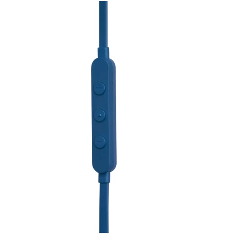 JBL T310C USB-C Wired Earphones, High Resolution Audio, Tangle-Free Flat Cable, Digital to Analog Converter, Compatible with PCs/Mobiles/Gaming Consoles, Pure Bass Sound - Blue