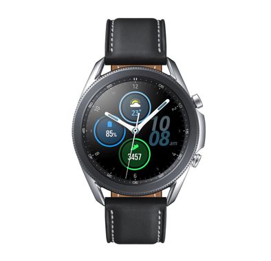 Samsung Galaxy Watch 3 45mm, Design, Top Refined Real Watch Design, Classic and Premium design, Advanced Health monitoring features, Advanced fitness features - Mystic Silver