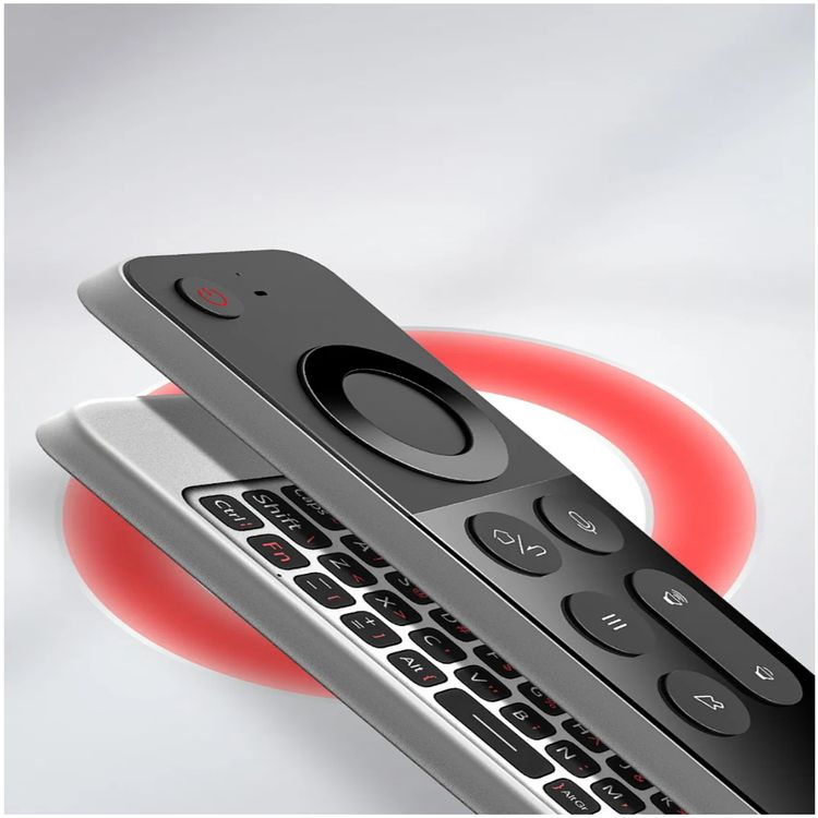 Green Lion 4 in 1 Wireless Remote with Keyboard, Air Mouse, Ir Remote, Voice Control, 250mAh Battery - Black