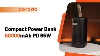Shop Porodo Compact Power Bank 50000mAh PD 65W (PD-PBFCH025-BK)