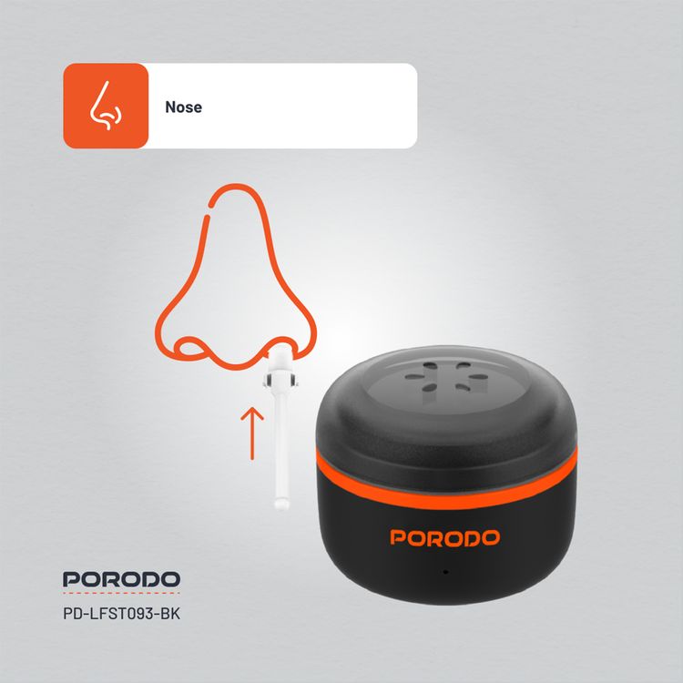 Porodo Lifestyle Wax Warming Hair Removal Kit with Automatic Heating, Type-C Charging, Quick Wax Melt, Suitable for Nose, Ears, Eyebrows & Moustache - Black