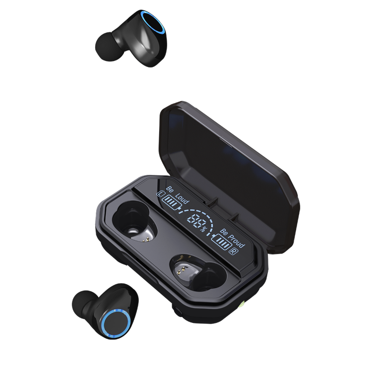 Devia Kintone Series Joy A12 Ultra Long Standby TWS Wireless Earphone - Black
