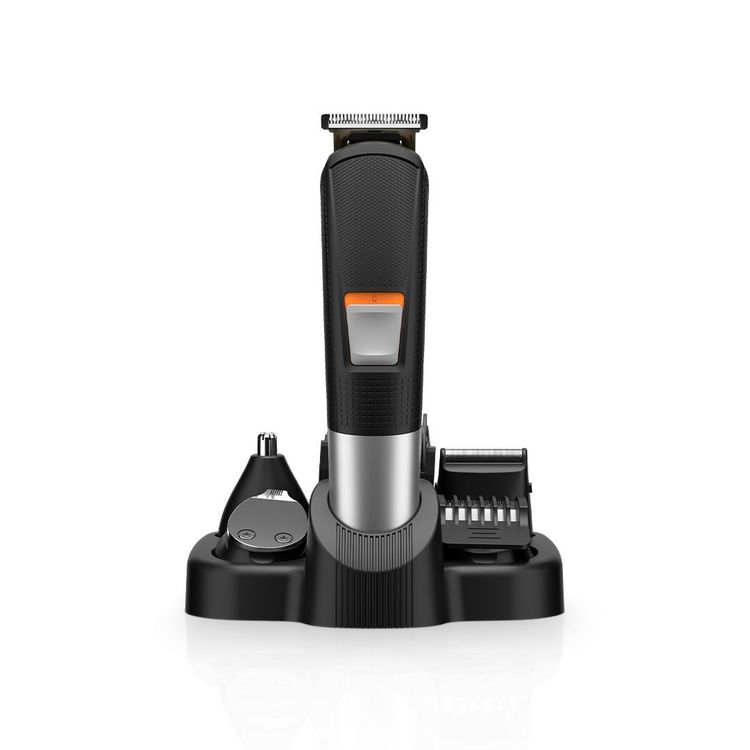Green Lion Men's Grooming Set, On/Off Switch, LED Display, 90 Minutes Charging Time, 90 Minutes Working Time - Black