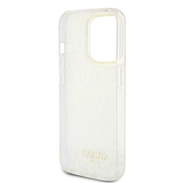 Guess IML Case with Faceted Mirror Disco Pattern - Gold - iPhone 15 Pro Max